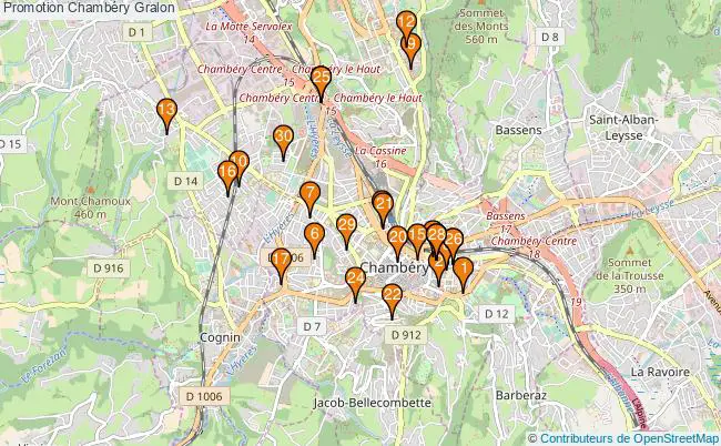 plan Promotion Chambéry Associations Promotion Chambéry : 167 associations