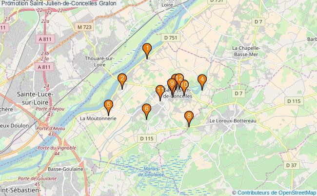 plan Promotion Saint-Julien-de-Concelles Associations Promotion Saint-Julien-de-Concelles : 16 associations