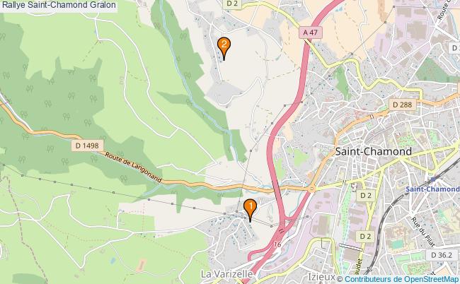 plan Rallye Saint-Chamond Associations rallye Saint-Chamond : 3 associations