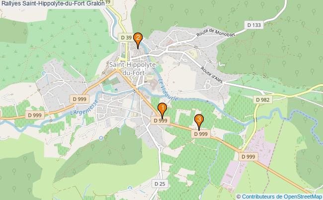 plan Rallyes Saint-Hippolyte-du-Fort Associations rallyes Saint-Hippolyte-du-Fort : 3 associations