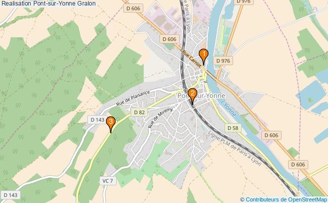 plan Realisation Pont-sur-Yonne Associations Realisation Pont-sur-Yonne : 3 associations
