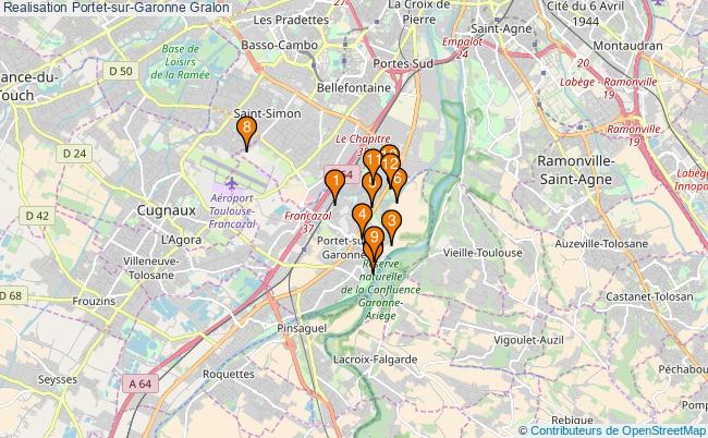 plan Realisation Portet-sur-Garonne Associations Realisation Portet-sur-Garonne : 14 associations