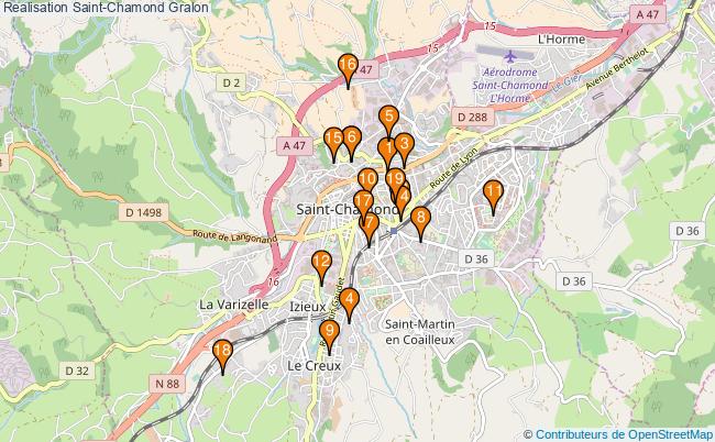 plan Realisation Saint-Chamond Associations Realisation Saint-Chamond : 23 associations