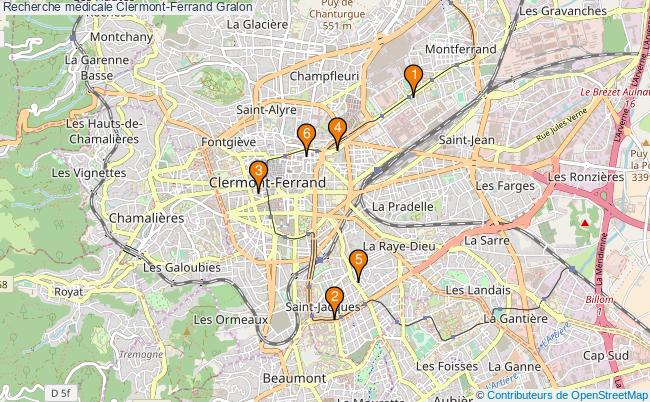 plan Recherche médicale Clermont-Ferrand Associations recherche médicale Clermont-Ferrand : 7 associations