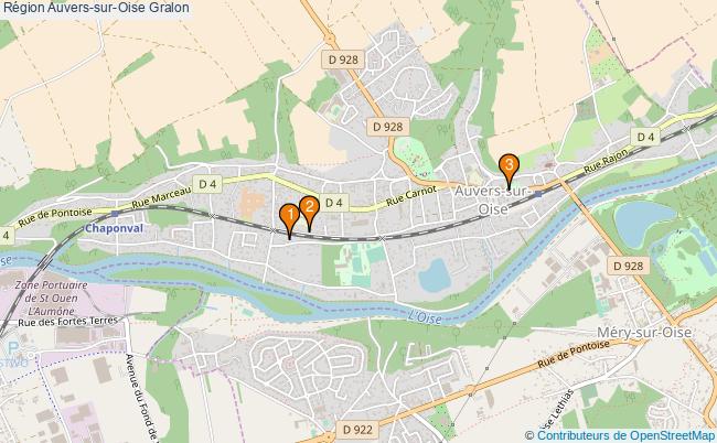 plan Région Auvers-sur-Oise Associations région Auvers-sur-Oise : 4 associations