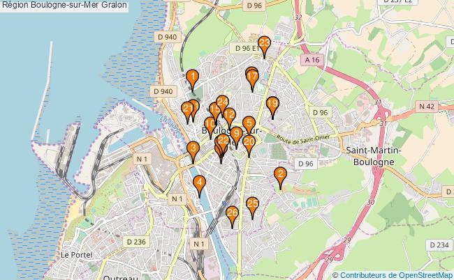 plan Région Boulogne-sur-Mer Associations région Boulogne-sur-Mer : 41 associations