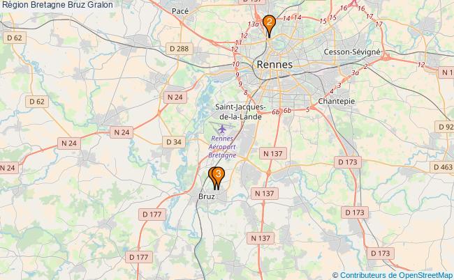 plan Région Bretagne Bruz Associations Région Bretagne Bruz : 3 associations