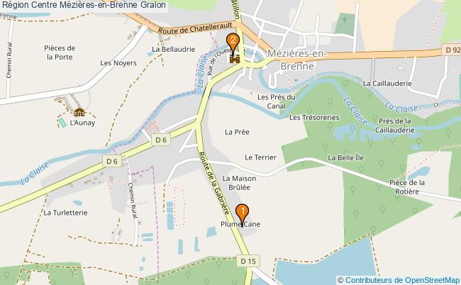 plan Région Centre Mézières-en-Brenne Associations région Centre Mézières-en-Brenne : 2 associations