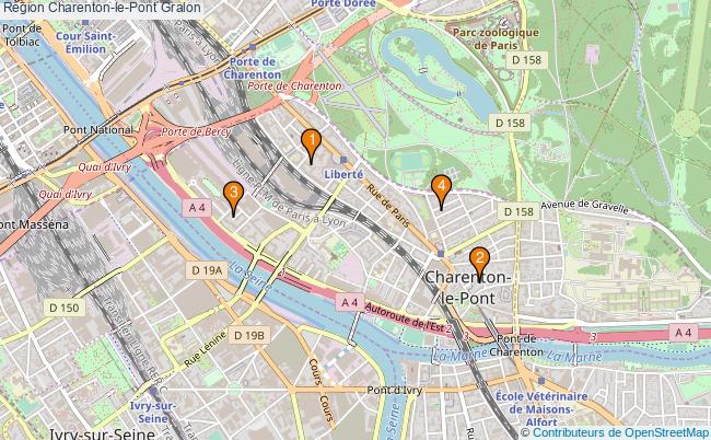 plan Région Charenton-le-Pont Associations région Charenton-le-Pont : 4 associations