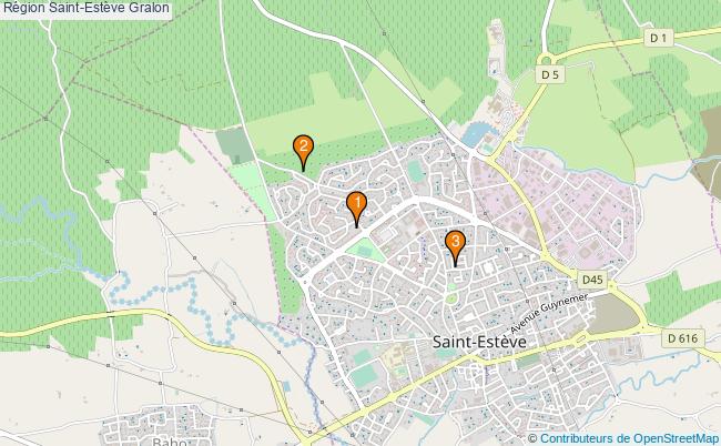 plan Région Saint-Estève Associations région Saint-Estève : 3 associations