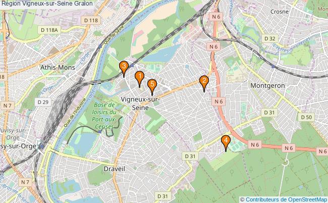 plan Région Vigneux-sur-Seine Associations région Vigneux-sur-Seine : 5 associations