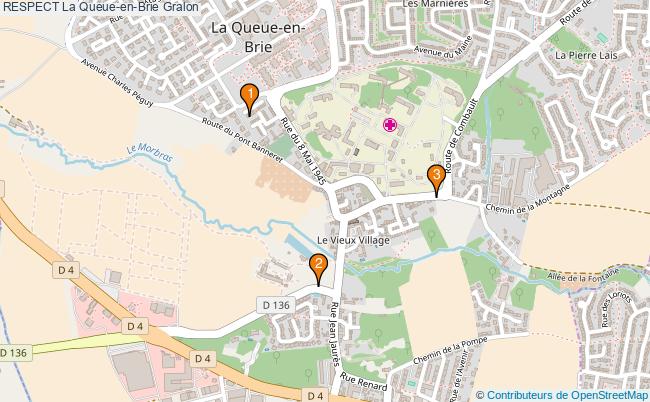 plan RESPECT La Queue-en-Brie Associations RESPECT La Queue-en-Brie : 4 associations