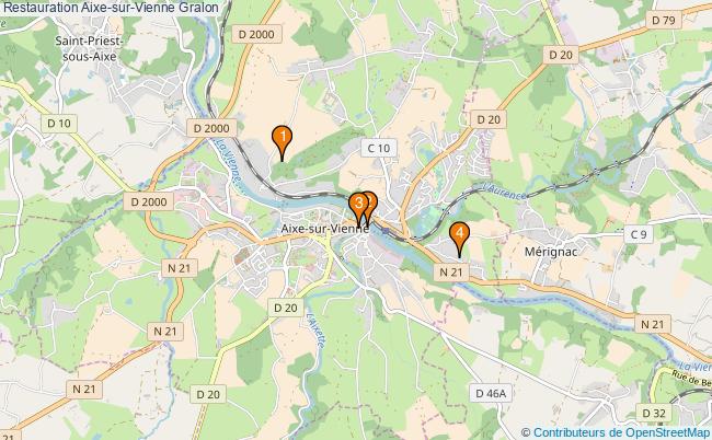 plan Restauration Aixe-sur-Vienne Associations Restauration Aixe-sur-Vienne : 3 associations