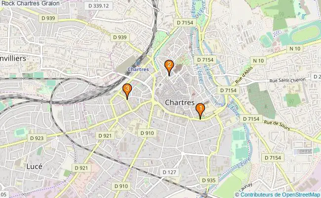 plan Rock Chartres Associations rock Chartres : 4 associations