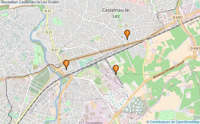 plan Roussillon Castelnau-le-Lez Associations Roussillon Castelnau-le-Lez : 5 associations