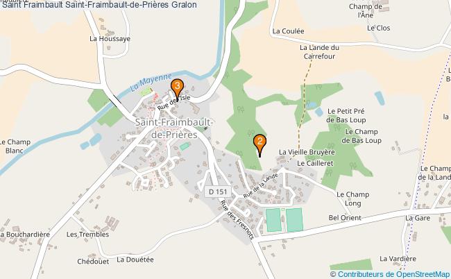 plan Saint Fraimbault Saint-Fraimbault-de-Prières Associations Saint Fraimbault Saint-Fraimbault-de-Prières : 4 associations