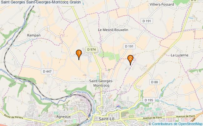 plan Saint Georges Saint-Georges-Montcocq Associations Saint Georges Saint-Georges-Montcocq : 2 associations