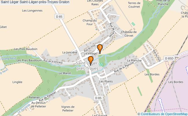 plan Saint Léger Saint-Léger-près-Troyes Associations Saint Léger Saint-Léger-près-Troyes : 3 associations