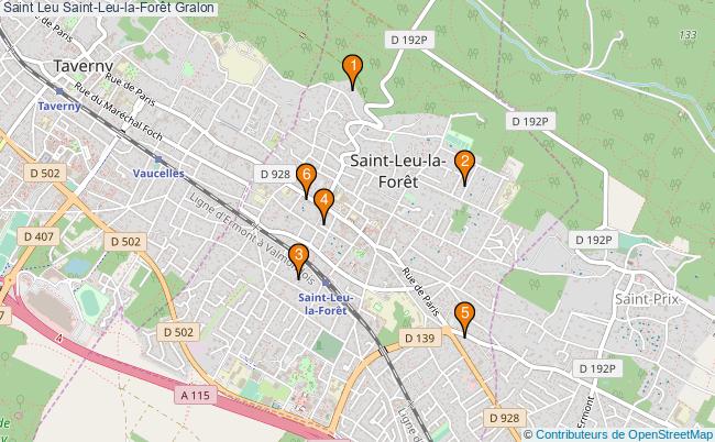 plan Saint Leu Saint-Leu-la-Forêt Associations Saint Leu Saint-Leu-la-Forêt : 5 associations