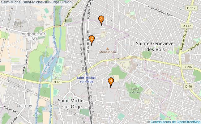 plan Saint-Michel Saint-Michel-sur-Orge Associations Saint-Michel Saint-Michel-sur-Orge : 4 associations