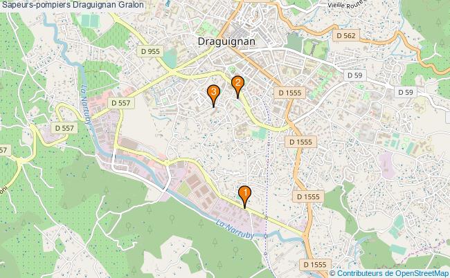 plan Sapeurs-pompiers Draguignan Associations sapeurs-pompiers Draguignan : 3 associations