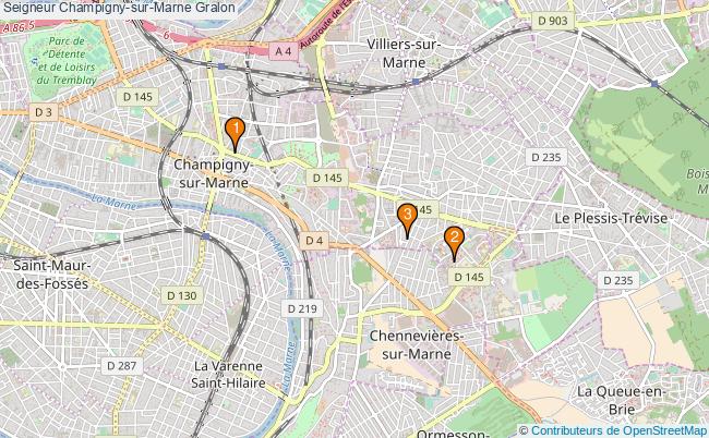 plan Seigneur Champigny-sur-Marne Associations seigneur Champigny-sur-Marne : 3 associations