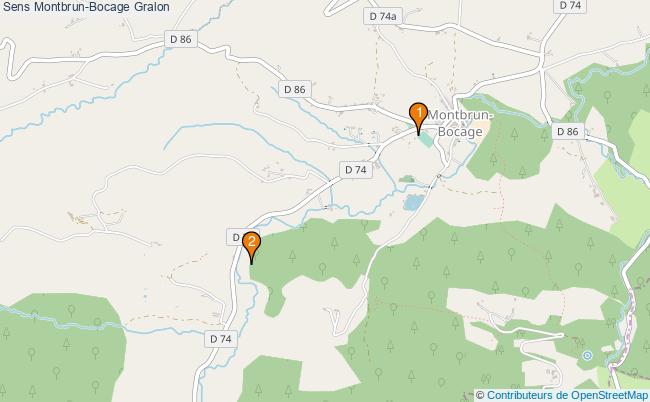 plan Sens Montbrun-Bocage Associations Sens Montbrun-Bocage : 2 associations