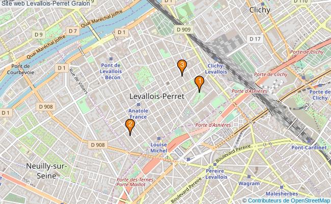 plan Site web Levallois-Perret Associations Site web Levallois-Perret : 4 associations