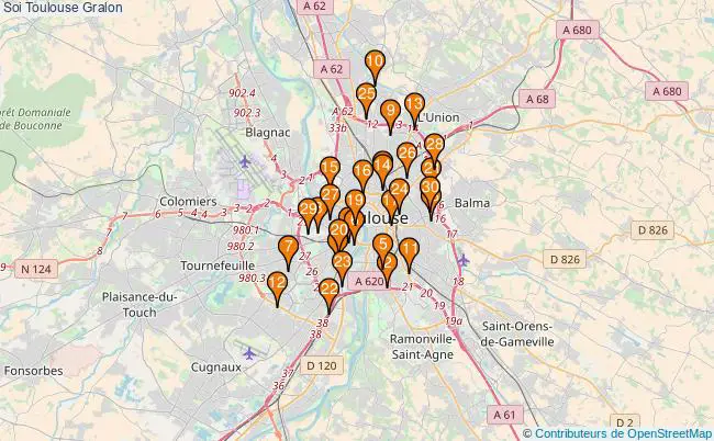 plan Soi Toulouse Associations Soi Toulouse : 115 associations
