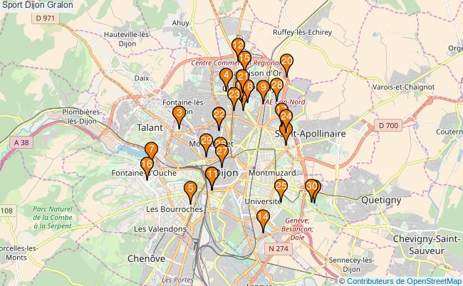 plan Sport Dijon Associations Sport Dijon : 95 associations
