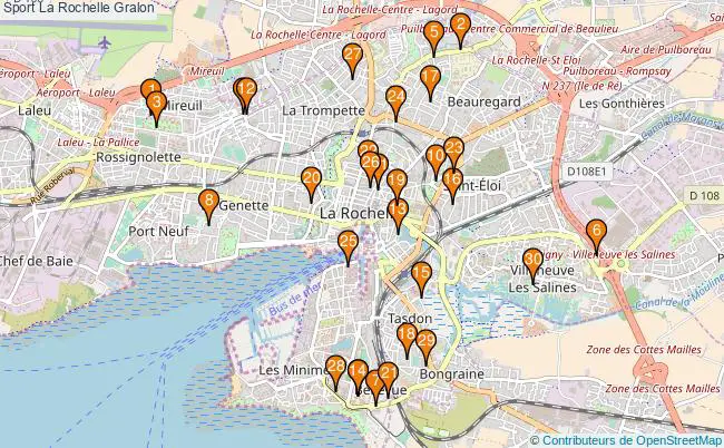 plan Sport La Rochelle Associations Sport La Rochelle : 59 associations