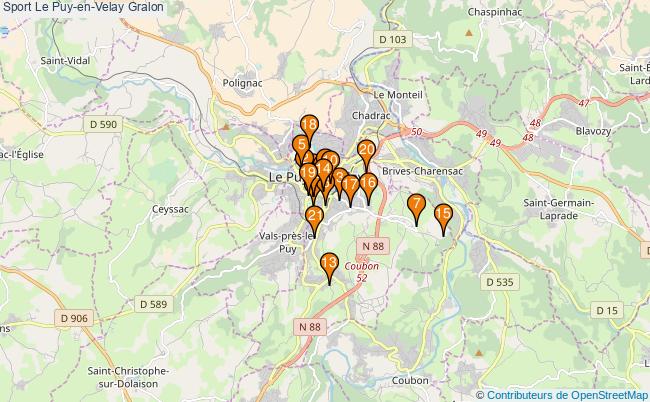 plan Sport Le Puy-en-Velay Associations Sport Le Puy-en-Velay : 27 associations