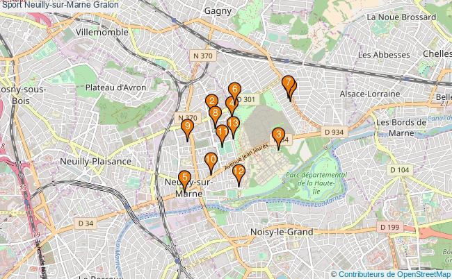 plan Sport Neuilly-sur-Marne Associations Sport Neuilly-sur-Marne : 18 associations