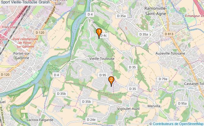 plan Sport Vieille-Toulouse Associations Sport Vieille-Toulouse : 2 associations