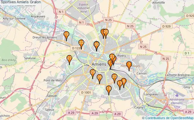 plan Sportives Amiens Associations Sportives Amiens : 227 associations