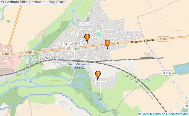 plan St Germain Saint-Germain-du-Puy Associations St Germain Saint-Germain-du-Puy : 2 associations