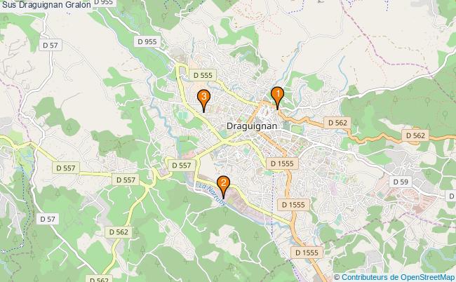 plan Sus Draguignan Associations sus Draguignan : 4 associations