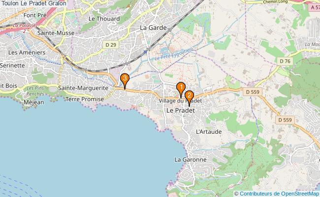 plan Toulon Le Pradet Associations Toulon Le Pradet : 3 associations
