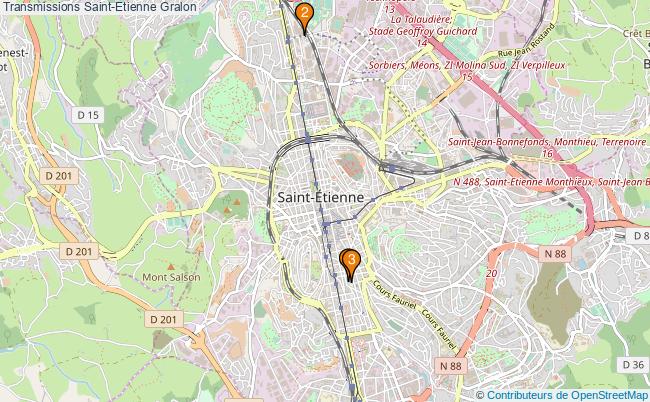 plan Transmissions Saint-Etienne Associations Transmissions Saint-Etienne : 3 associations