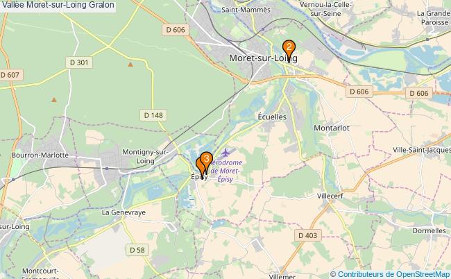 plan Vallée Moret-sur-Loing Associations vallée Moret-sur-Loing : 2 associations