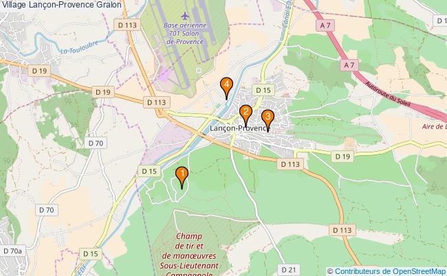 plan Village Lançon-Provence Associations village Lançon-Provence : 3 associations