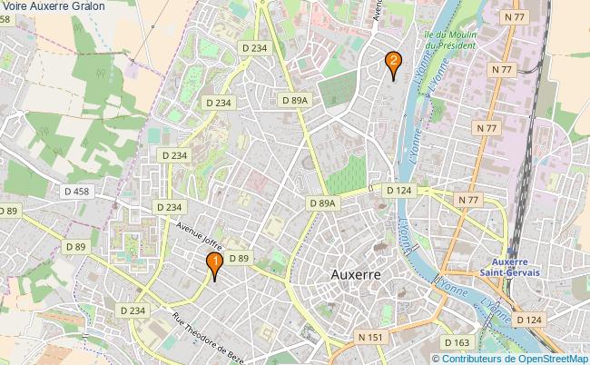 plan Voire Auxerre Associations Voire Auxerre : 3 associations