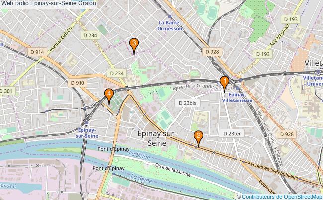 plan Web radio Epinay-sur-Seine Associations web radio Epinay-sur-Seine : 4 associations