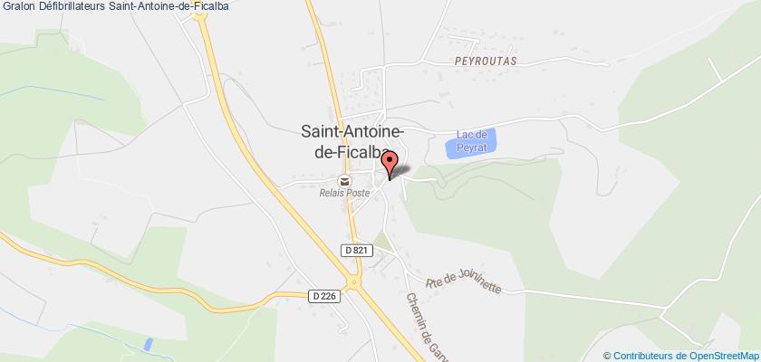 plan défibrillateurs Saint-Antoine-de-Ficalba