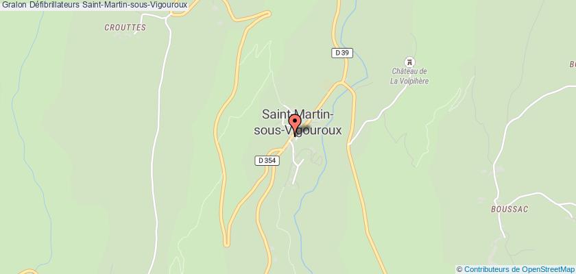 plan défibrillateurs Saint-Martin-sous-Vigouroux