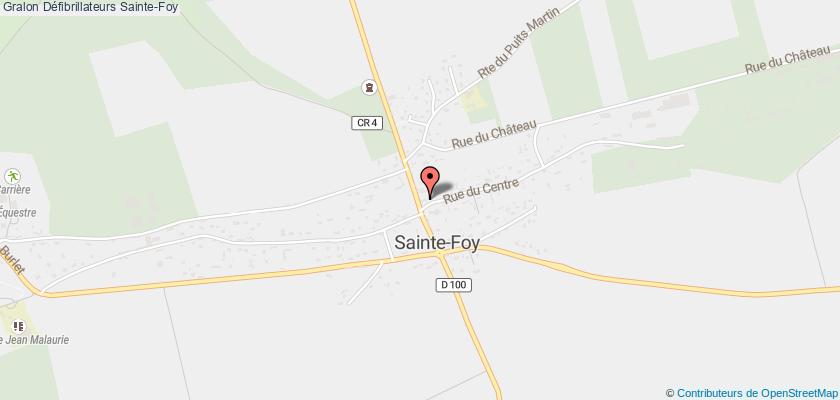 plan défibrillateurs Sainte-Foy