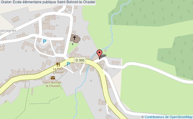 plan École élémentaire Publique Saint-bonnet-le-chastel Saint-Bonnet-le-Chastel