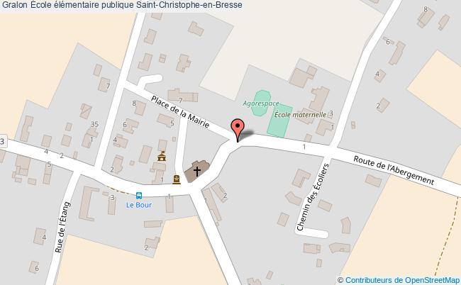 plan École élémentaire Publique Saint-christophe-en-bresse Saint-Christophe-en-Bresse