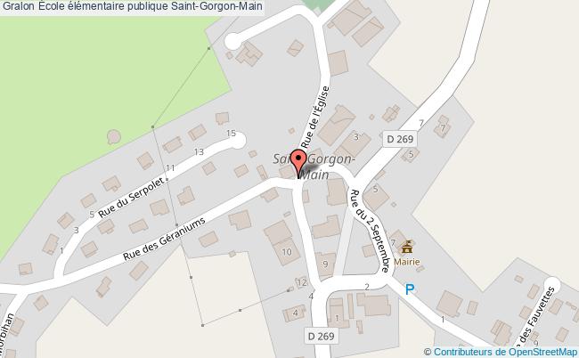 plan École élémentaire Publique Saint-gorgon-main Saint-Gorgon-Main