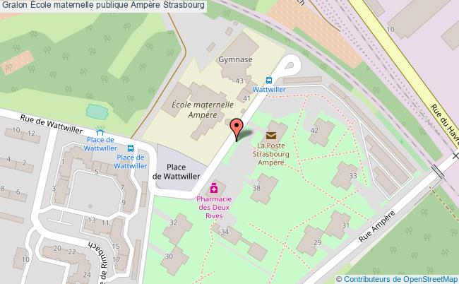 plan École Maternelle Publique Ampère Strasbourg Strasbourg